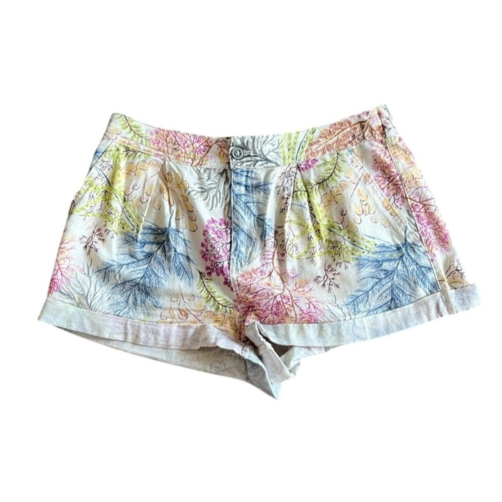 Anthropologie Pilcro Women's Size 28 Short Shorts‎ Pink Blue Green 100% Cotton